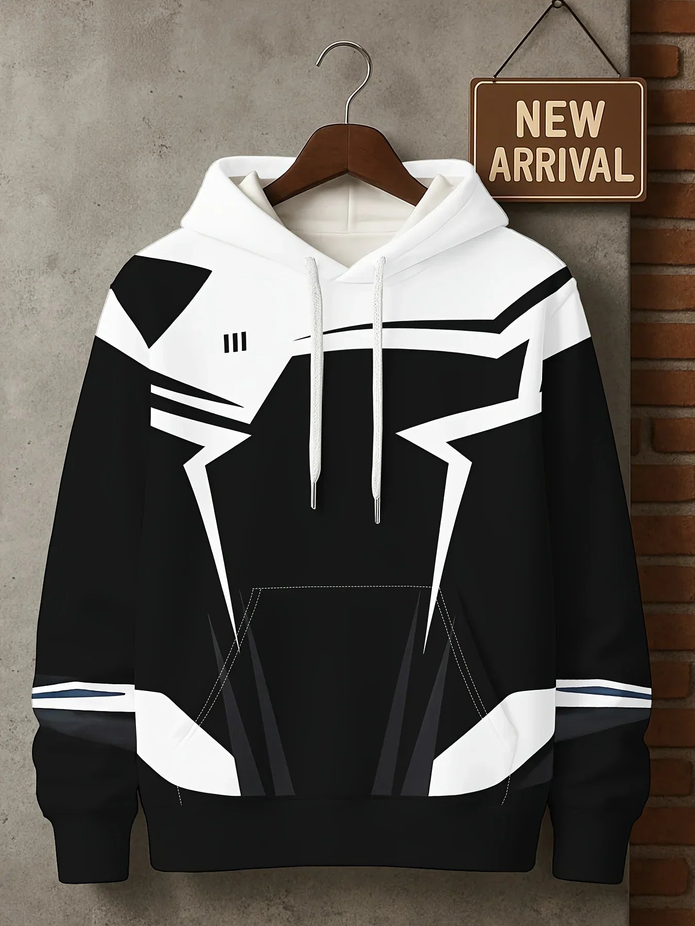 Modern Streetwear Hoodie Plus Size Mens 3D Contrast Lettering Zipup Dotted Graphic Machine Washable Big Tall
