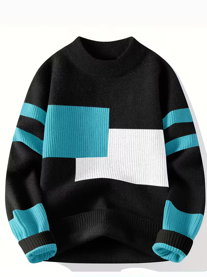 Men’s Winter Classic Pullover — Bold Warmth, Effortless Elegance