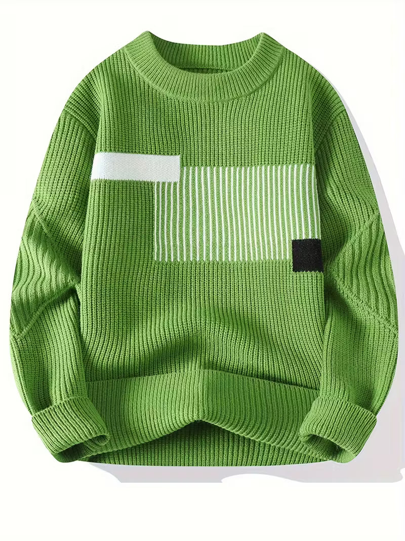 Men’s Luxe Knit Pullover — Modern Warmth, Effortless Class