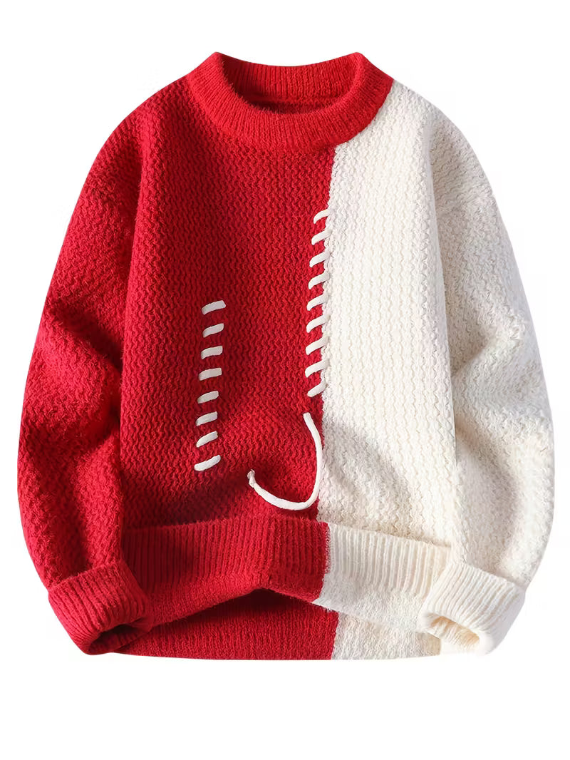 Men’s Classic Solid Knit Pullover — Timeless Warmth, Effortless Style