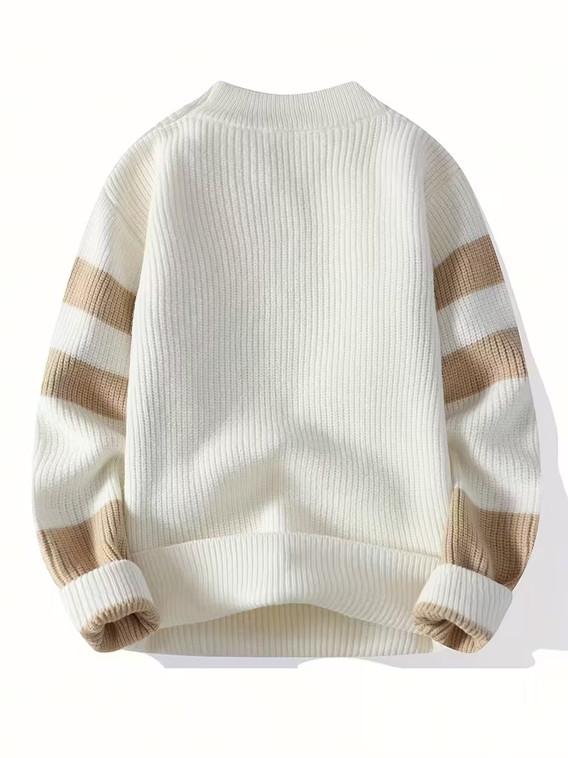 Men’s Winter Classic Pullover — Bold Warmth, Effortless Elegance
