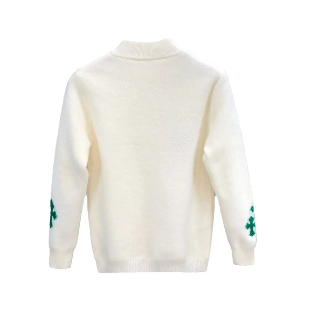 Quality Mink Velvet Knitted Sweater Round Neck Mens Autumn Winter Casual Fashionable Youth Student Knitwear Comfortable Sweatsh