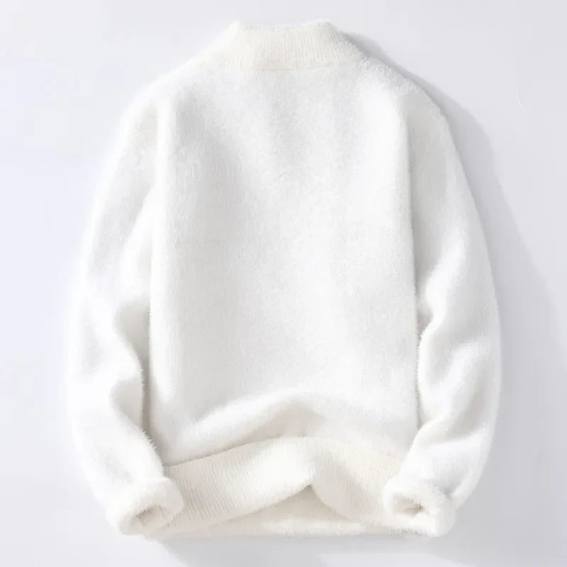 Sweaters Men Winter Korean Style Mens Warm Sweater Vneck Men Sweaters Autumn Mens Wool Pullovers Men Full Size Mxxxl