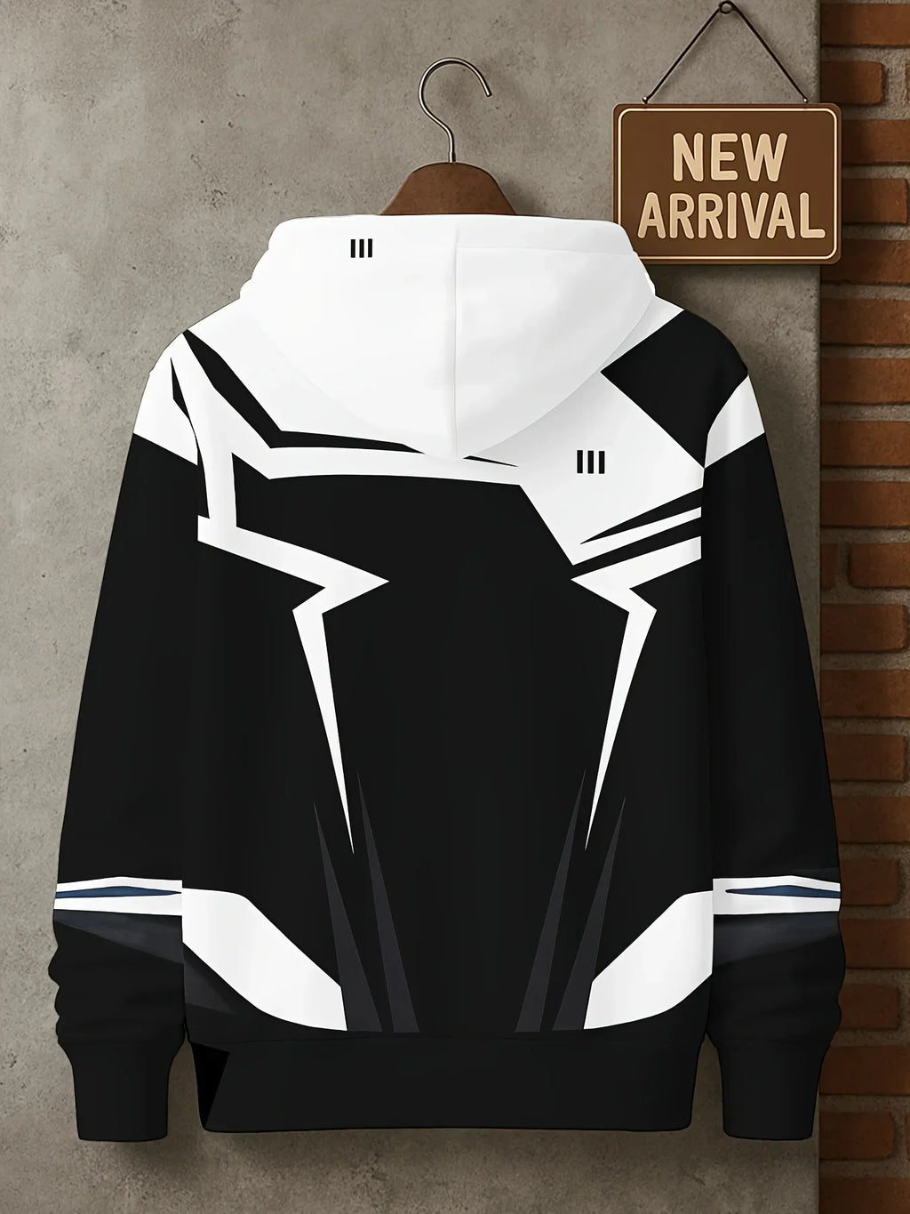 Modern Streetwear Hoodie Plus Size Mens 3D Contrast Lettering Zipup Dotted Graphic Machine Washable Big Tall