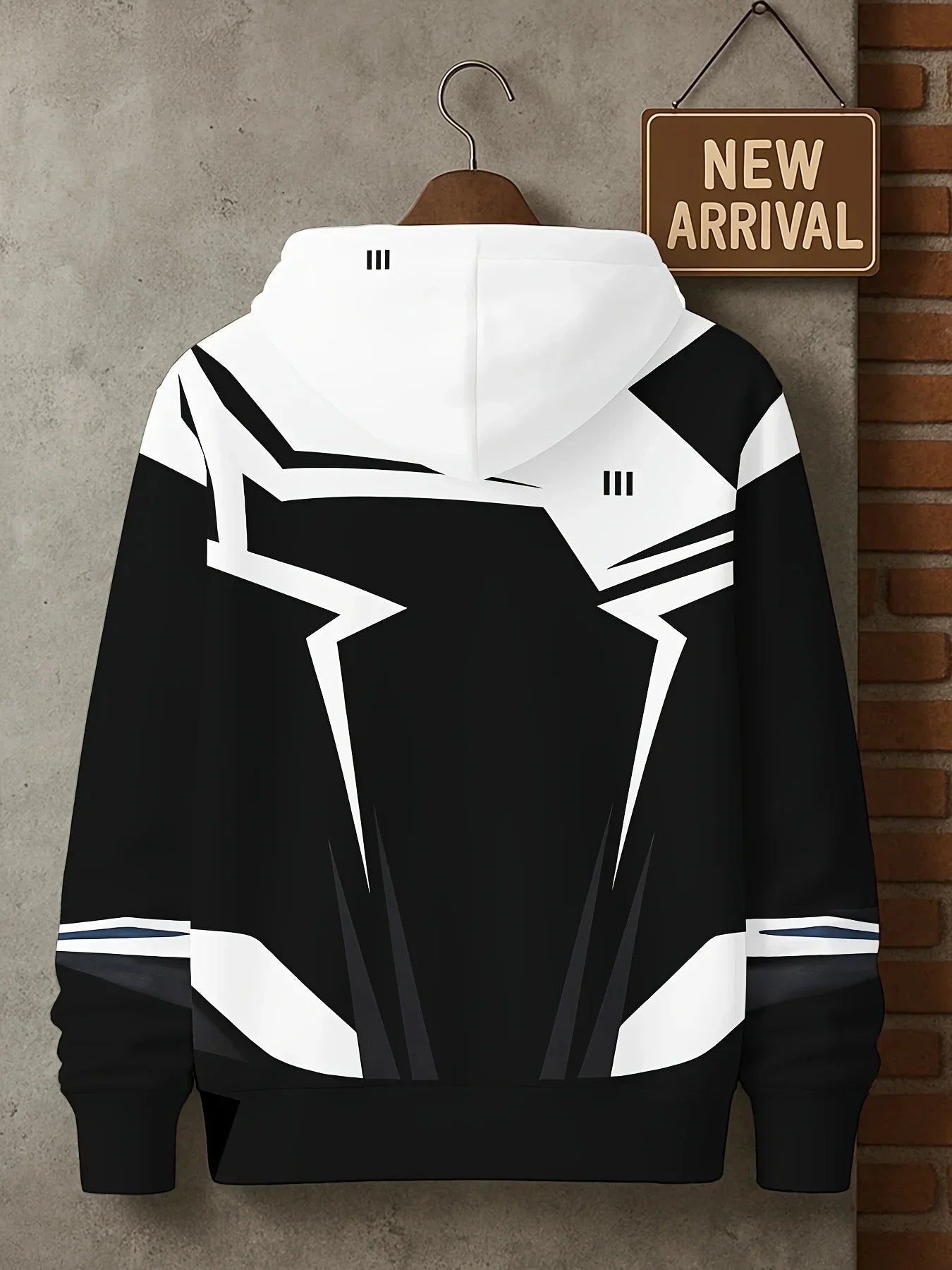 Modern Streetwear Hoodie Plus Size Mens 3D Contrast Lettering Zipup Dotted Graphic Machine Washable Big Tall
