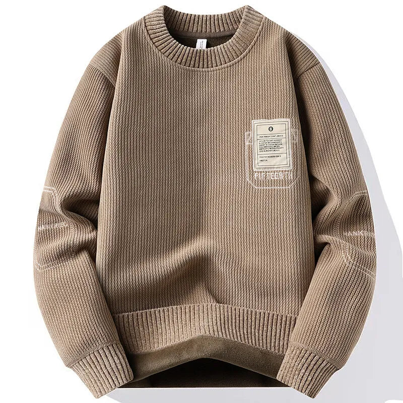 Mens Fashion Thick Hoodie Embroidery Pullover Fleece Lined Mens Winter Clothes Elegant Luxury Brand White Green Pullovers
