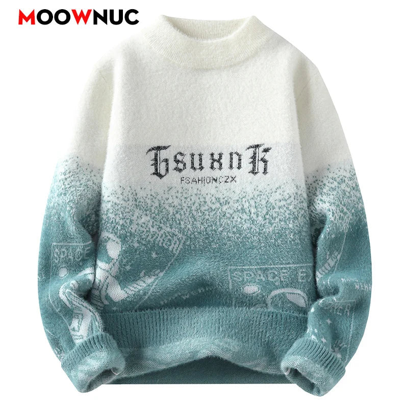 Pullovers Mens Clothing Sweater For Men Autumn Fashion Mens Sweatshirt Knit Casual Hombre Warm Solid Spring Male Streetwear