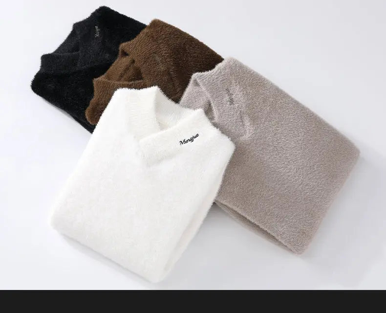 Sweaters Men Winter Korean Style Mens Warm Sweater Vneck Men Sweaters Autumn Mens Wool Pullovers Men Full Size Mxxxl