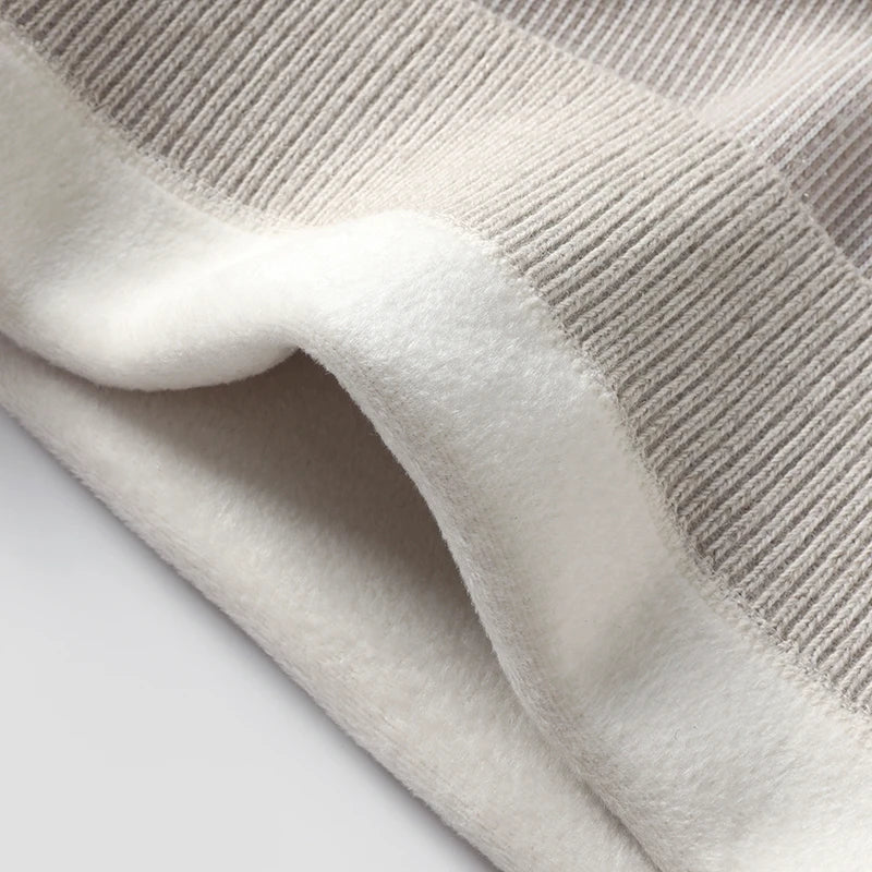Mens Fashionable Turndown Collar Sweater Stylish Autumn And Winter Mens Fake Twopiece Knitted Versatile Shirt Collar Thick
