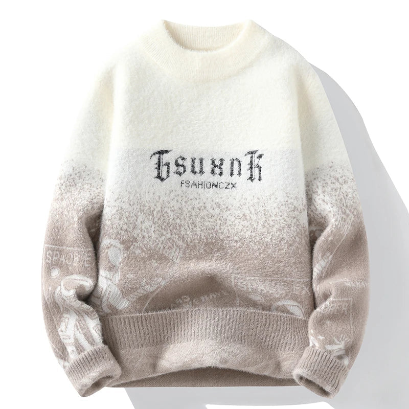 Pullovers Mens Clothing Sweater For Men Autumn Fashion Mens Sweatshirt Knit Casual Hombre Warm Solid Spring Male Streetwear
