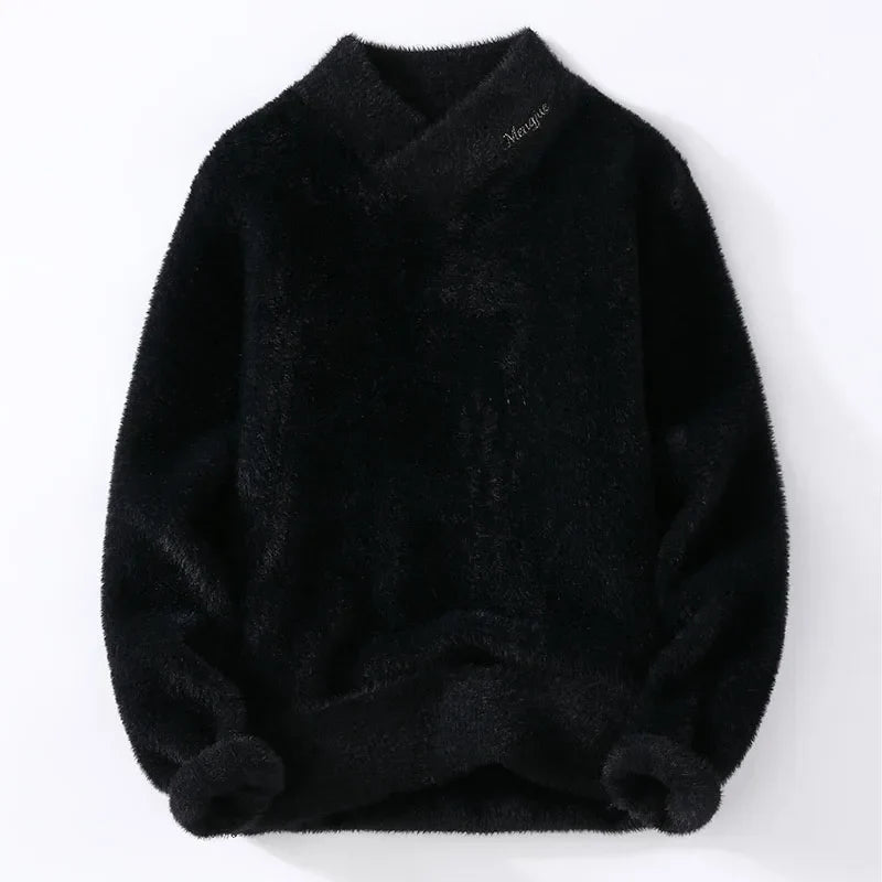 Sweaters Men Winter Korean Style Mens Warm Sweater Vneck Men Sweaters Autumn Mens Wool Pullovers Men Full Size Mxxxl