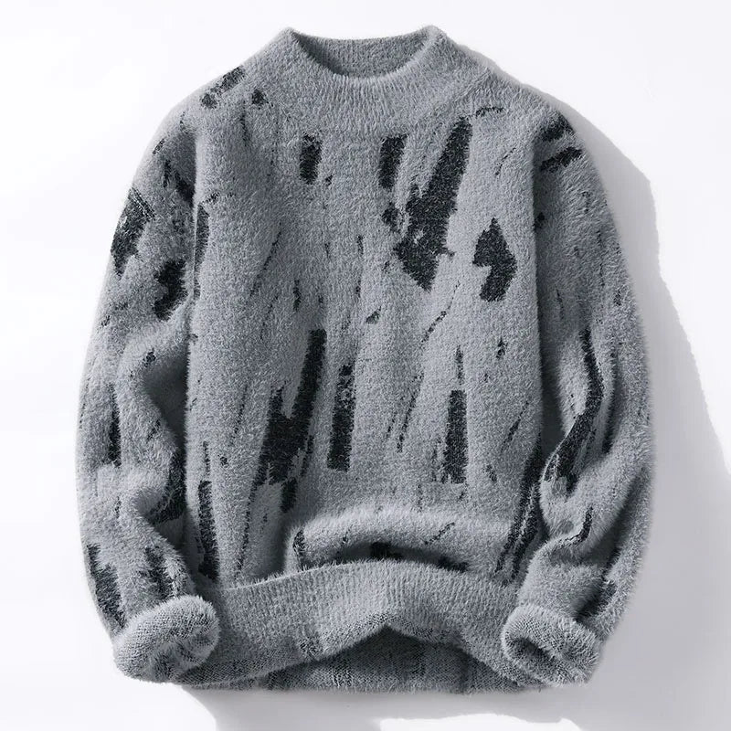Brand Clothing High Quality Fashion Sweatersmale Loose Casual Knitted Pulloverman Casual Round Neck Sweaters M3Xl